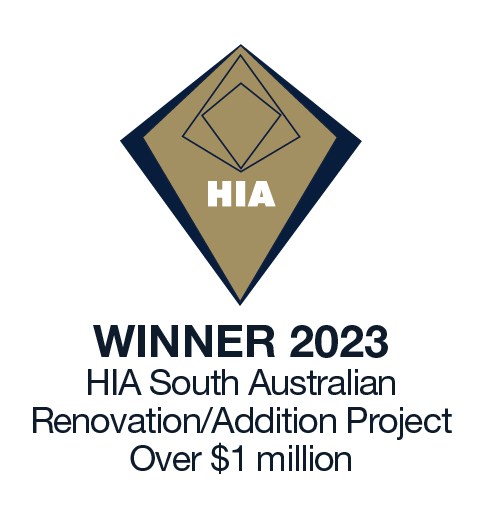 Winner 2023 HIA South Australian Renovation / Addition Project over $1 million of the Year Craig Linke Bespoke Building