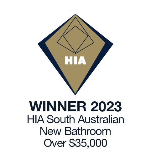 Winner 2023 HIA South Australian New Bathroom Craig Linke Bespoke Building